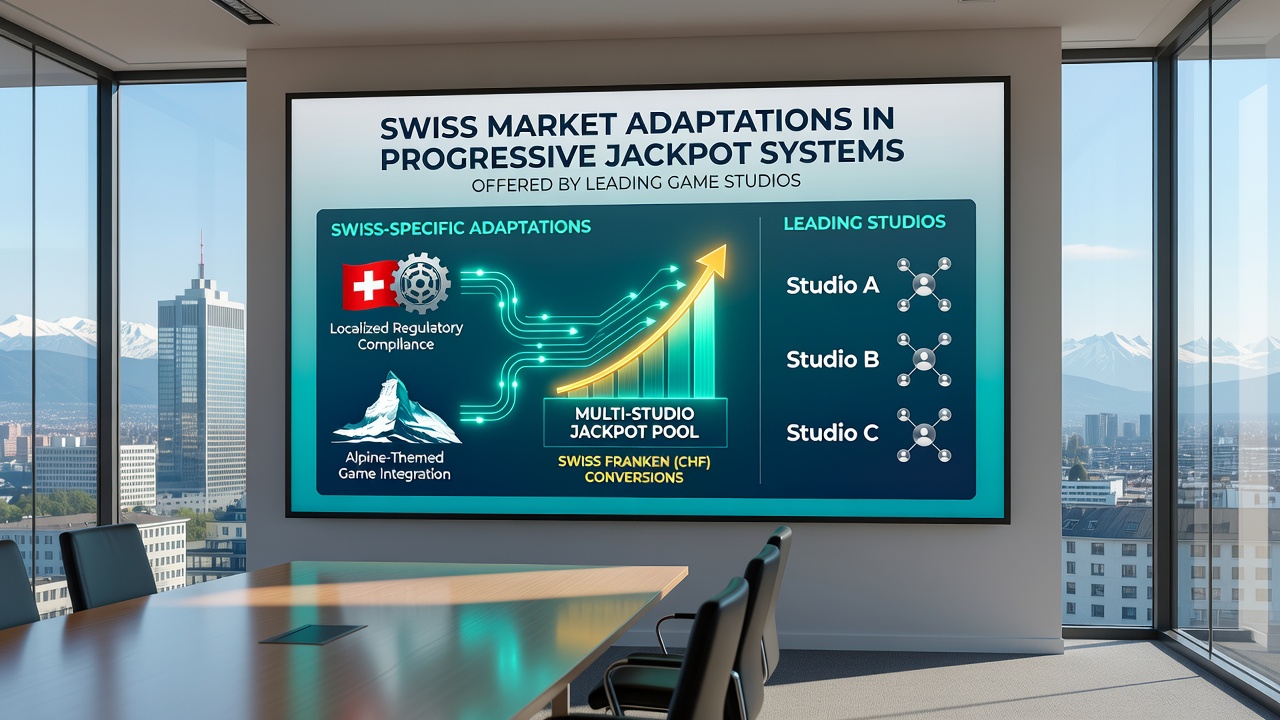 Progressive jackpot system adaptations for Swiss regulated platforms